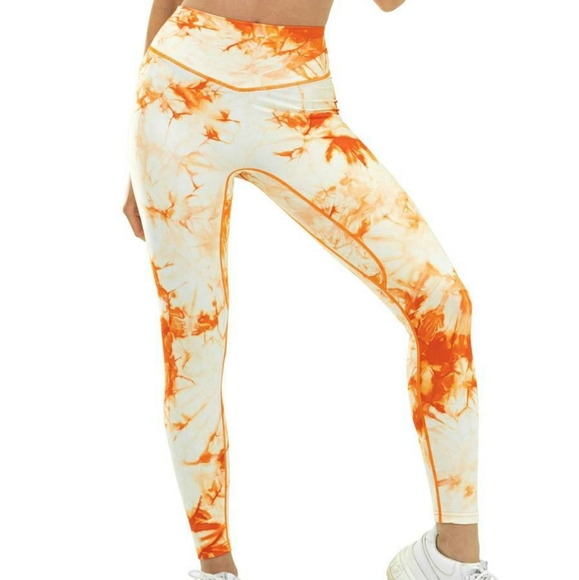 Balance Athletica Pants - Balance Athletica OG Tie Die Mango Leggings - S